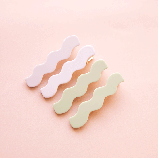 Wavy Hair Clips  Mist