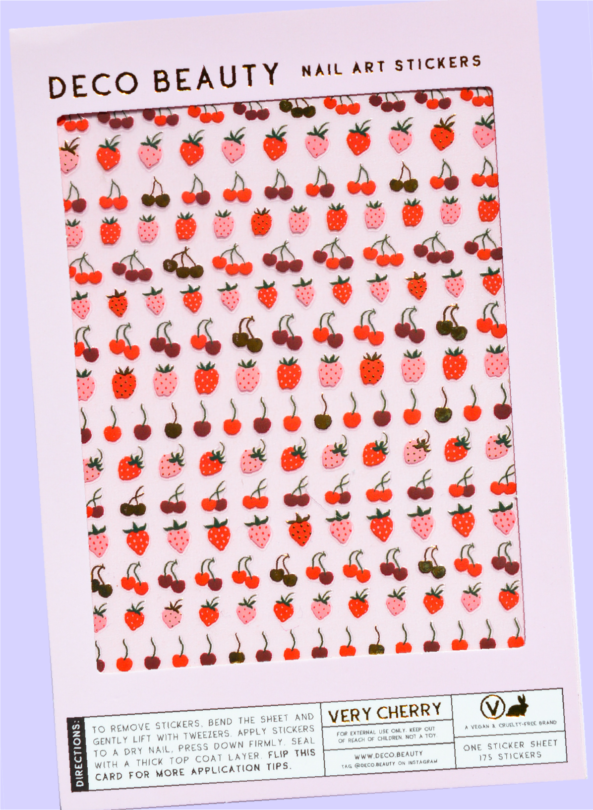 Deco Beauty Nail Art Stickers - Very Cherry
