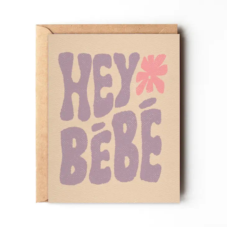 Hey BéBé New Baby card