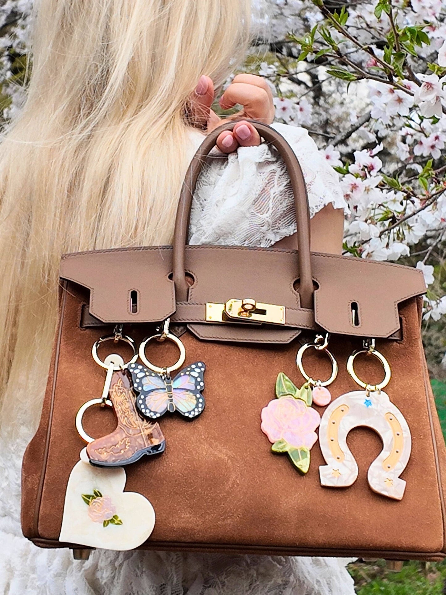 Solar Eclipse Lucky Horseshoe Bag Charm & Keychain