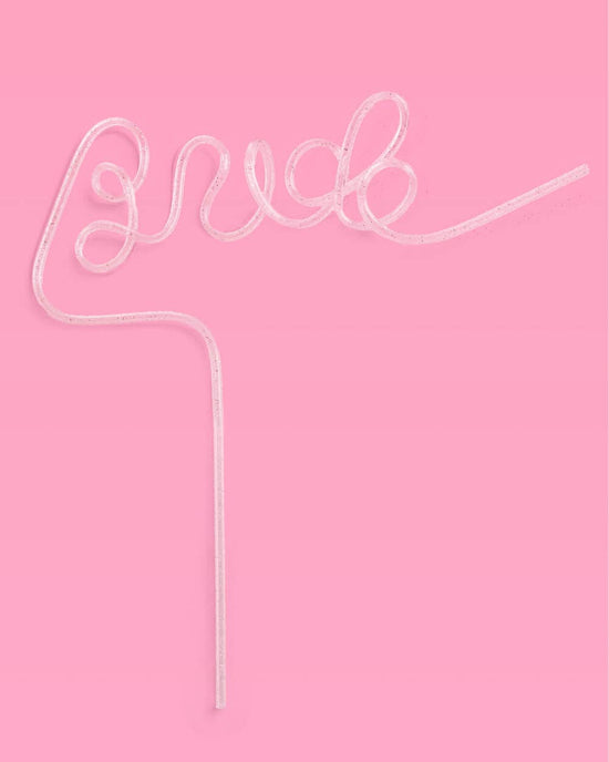 Glitter Bride Straw