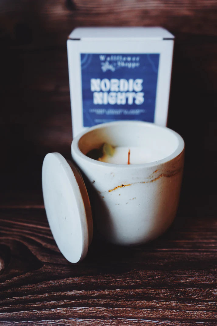 Wallflower Shoppe Concrete Candle Nordic Nights