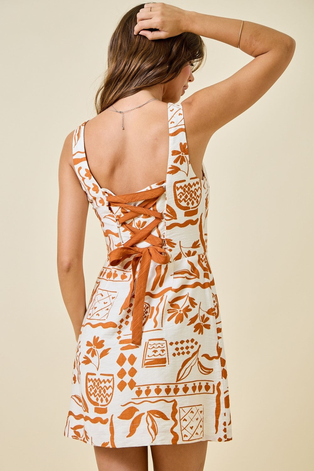 Cybil Mini Dress w/ Back Ties