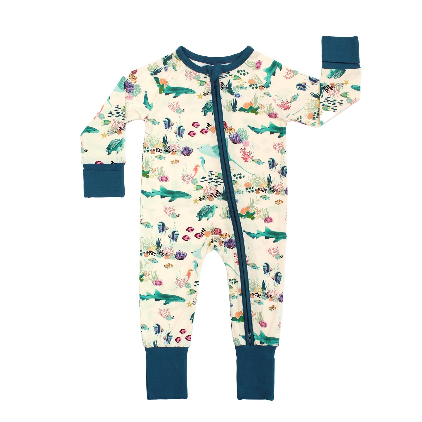 Emerson & Friends Coral Reef Bamboo Convertible Baby Pajama