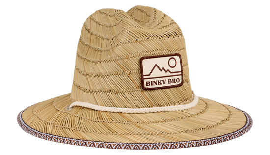 Load image into Gallery viewer, BinkyBro Barney Patrol (Mt. Banks) Straw Hat
