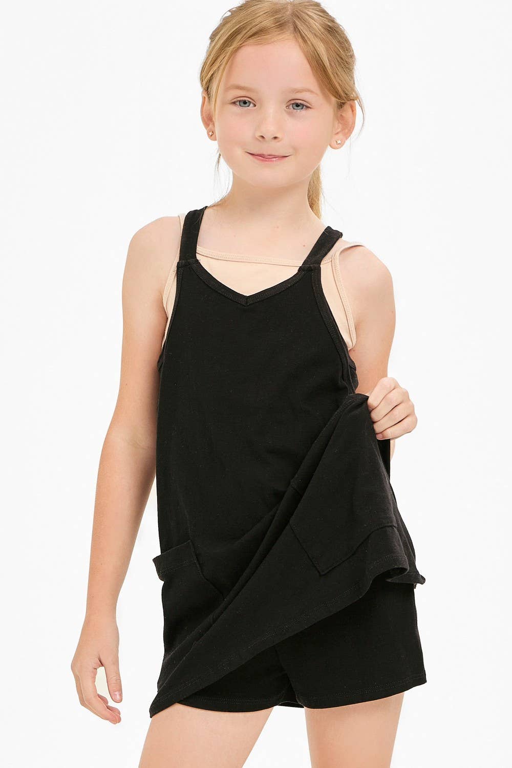Kids Romper Dress Aqua
