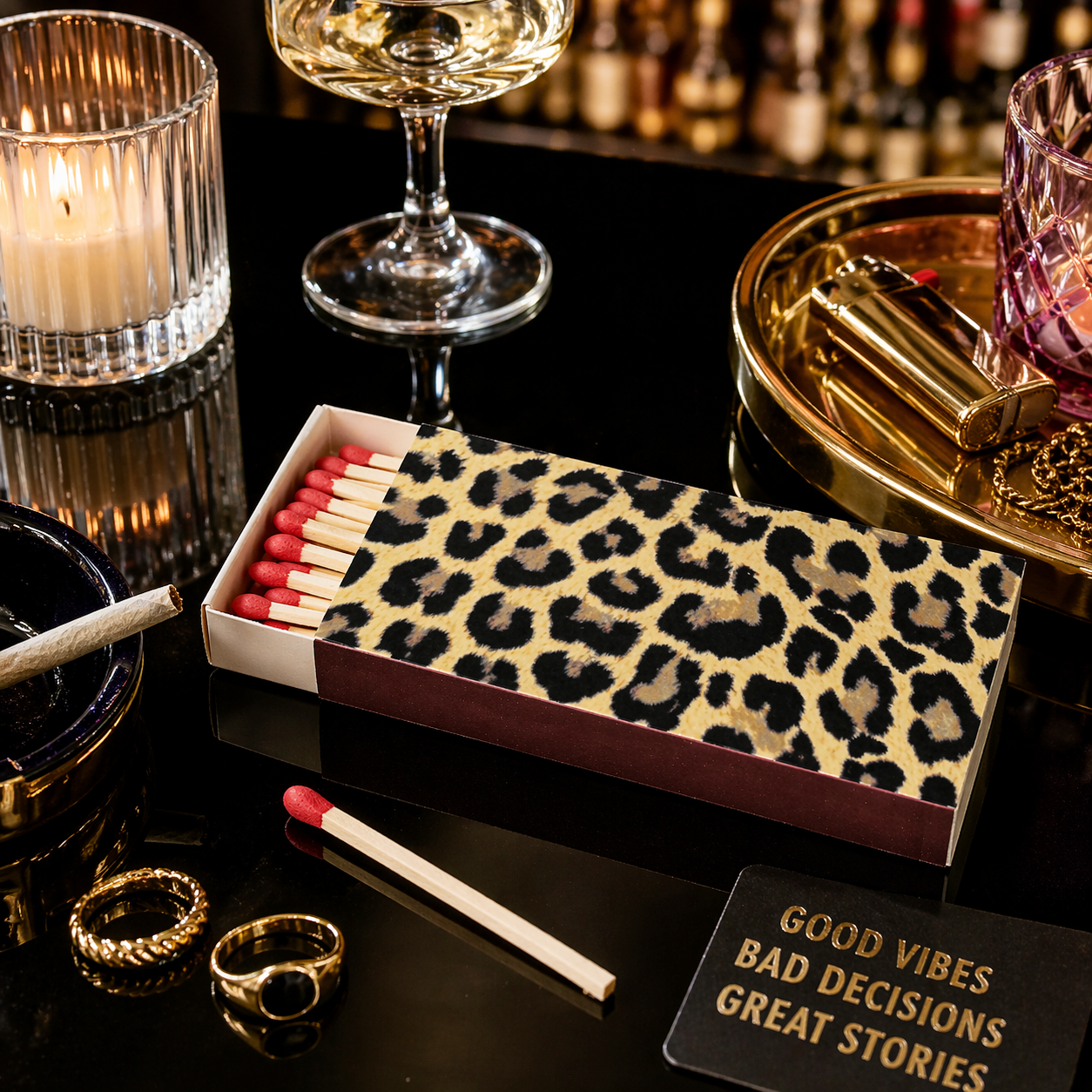 Funny Matchbox | Leopard Print Box Matches
