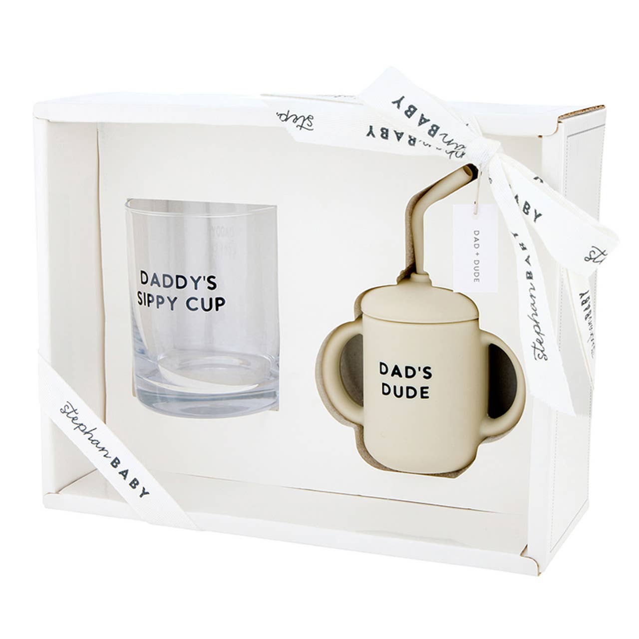 Dad + Dude Sippy Cup & Glass Set