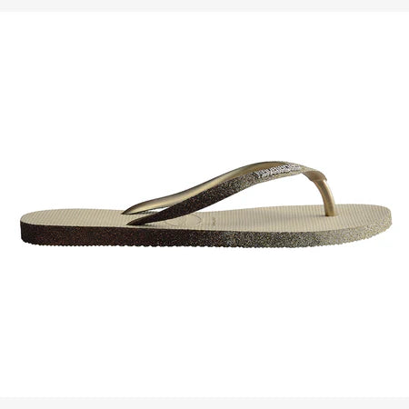 Havaianas Slim Sparkle Flip Flops Sand Grey