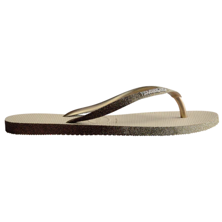 Havaianas Slim Sparkle Flip Flops Sand Grey