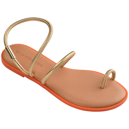 Load image into Gallery viewer, Havaianas Una Pitanga Sandal Golden

