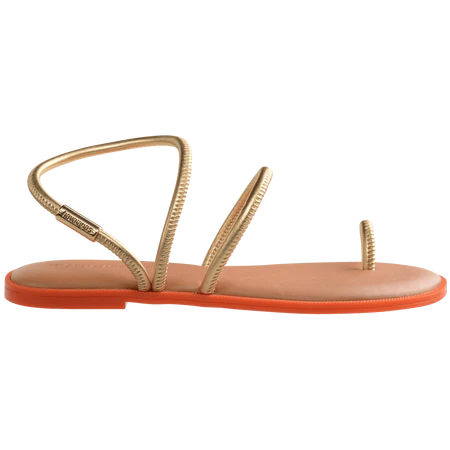 Load image into Gallery viewer, Havaianas Una Pitanga Sandal Golden
