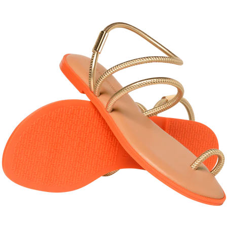Load image into Gallery viewer, Havaianas Una Pitanga Sandal Golden
