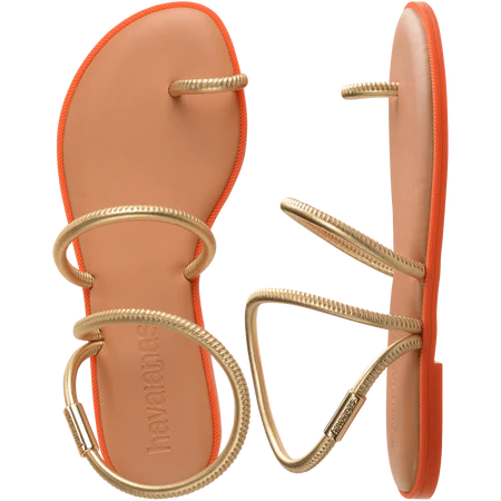Load image into Gallery viewer, Havaianas Una Pitanga Sandal Golden
