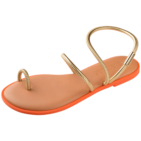 Load image into Gallery viewer, Havaianas Una Pitanga Sandal Golden
