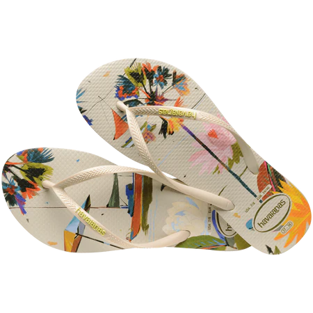 Load image into Gallery viewer, Havaianas Slim Summer Bliss Sandal Beige
