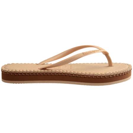 Havaianas Slim Flatform Loop Sandal Golden