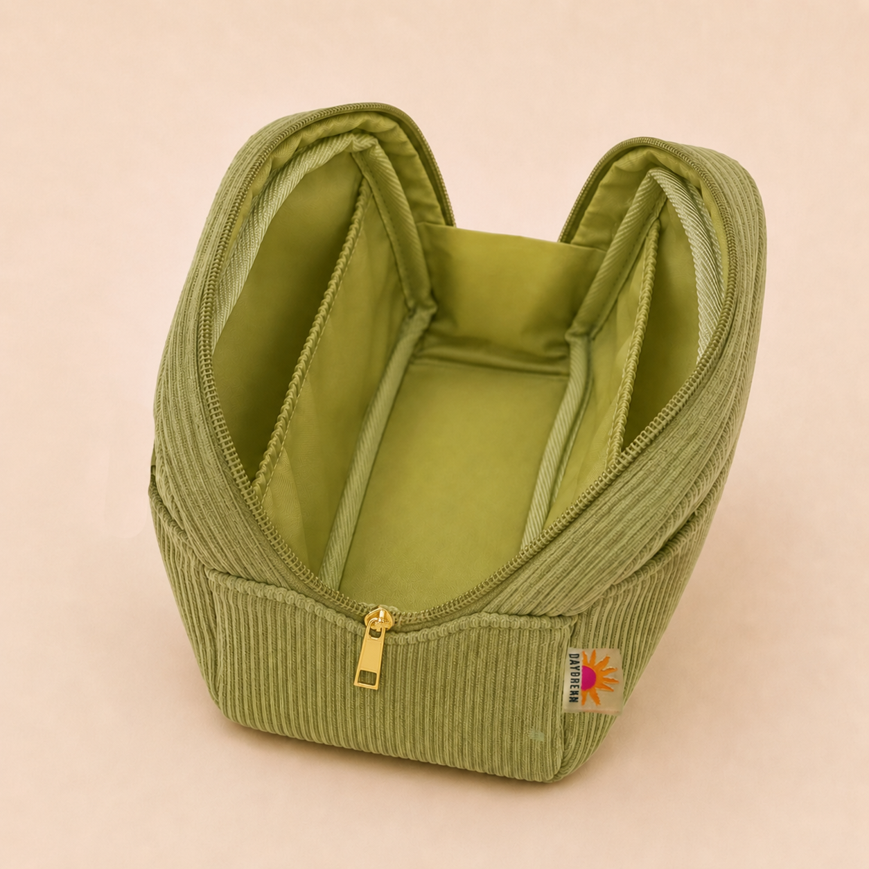 Olive wave Makeup Pouch
