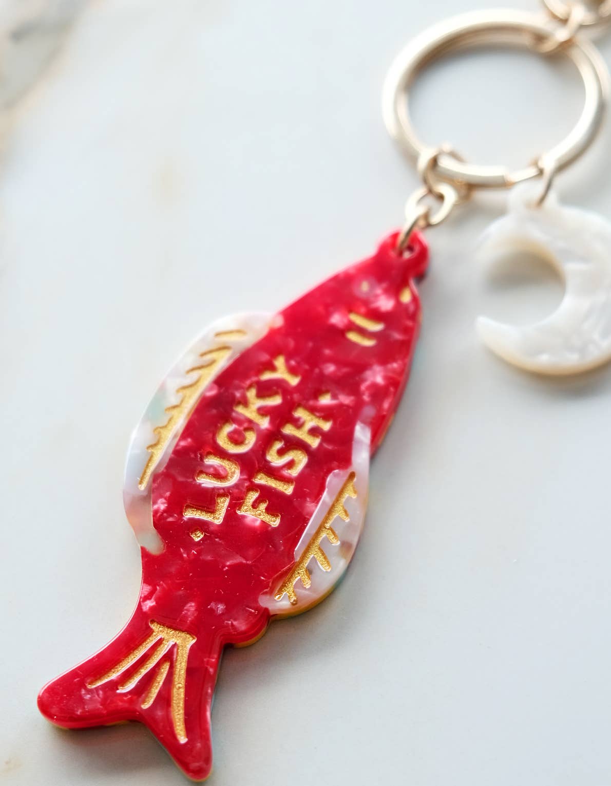 Lucky Bag Charm/Keychain Good Fortune Fish