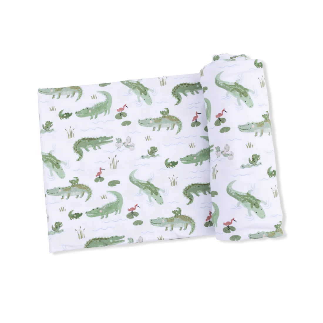 Angel Dear Swaddle Blanket Crayon Alligators