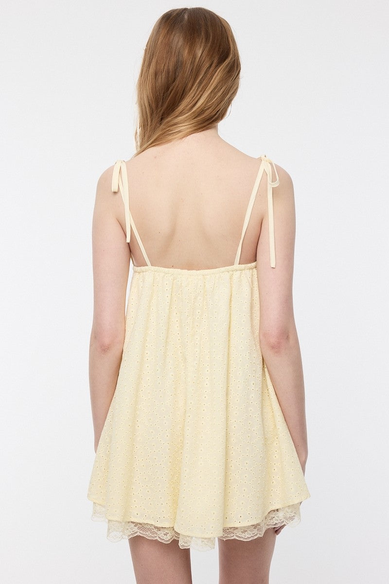Kati Eyelet Mini Dress