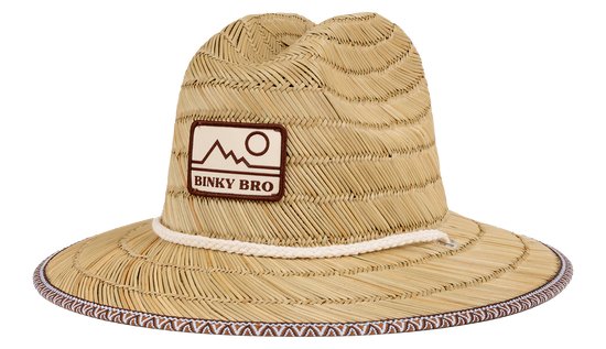 Load image into Gallery viewer, BinkyBro Barney Patrol (Mt. Banks) Straw Hat
