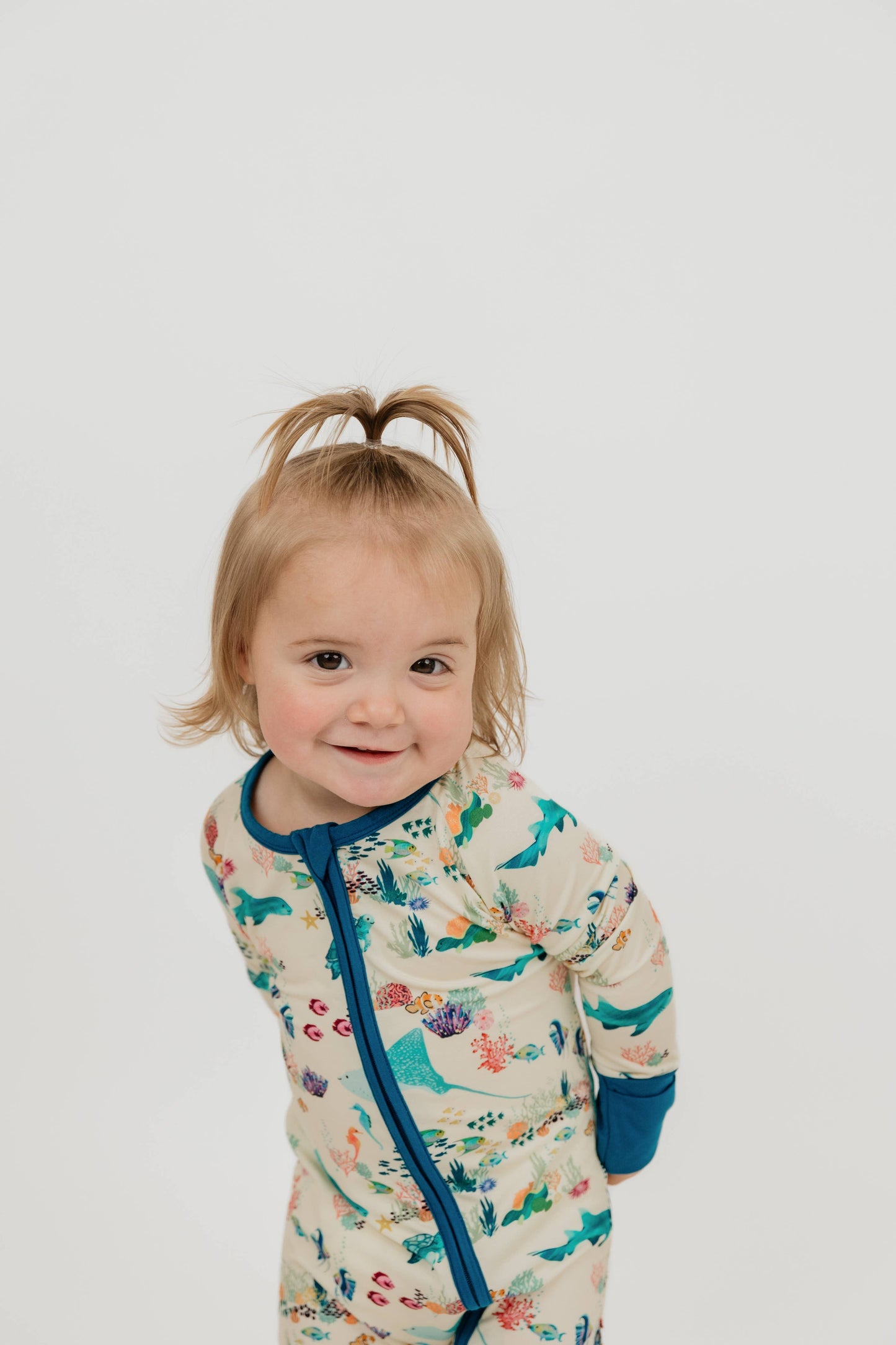 Emerson & Friends Coral Reef Bamboo Convertible Baby Pajama