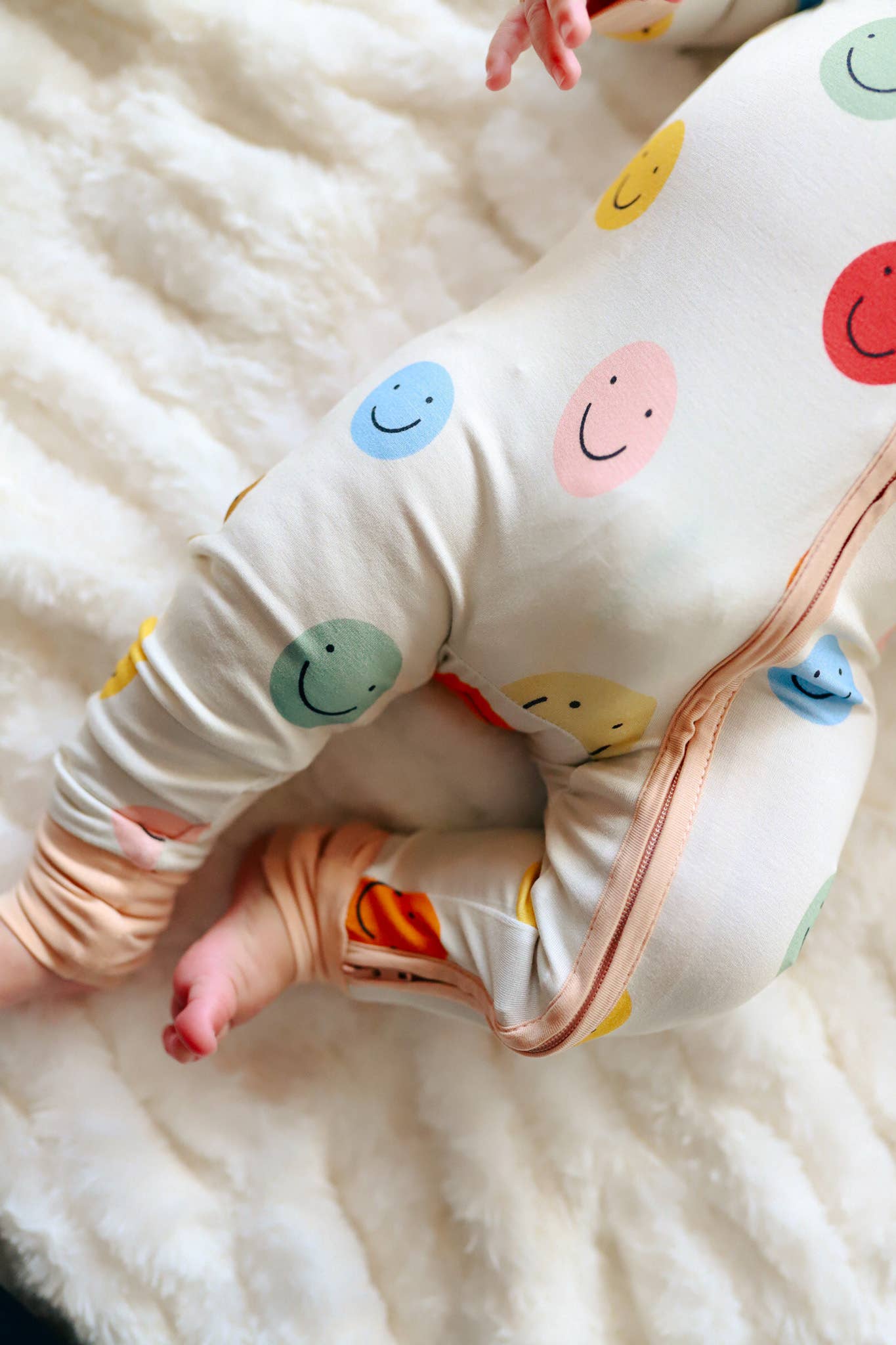 Bow Stripe Bamboo Baby Pajamas