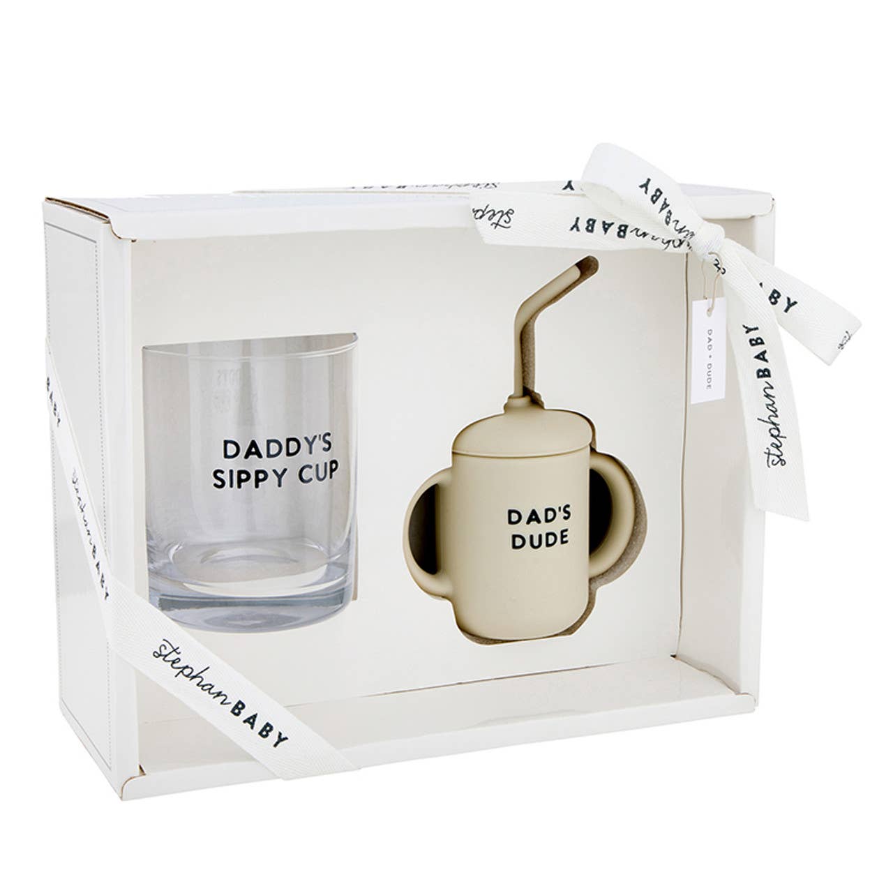 Dad + Dude Sippy Cup & Glass Set