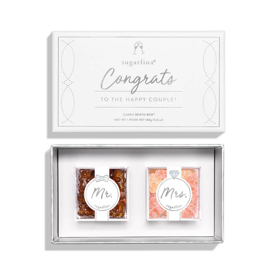 Sugarfina Congrats to the Happy Couple 2pc Bento Box - Mrs. & Mr.