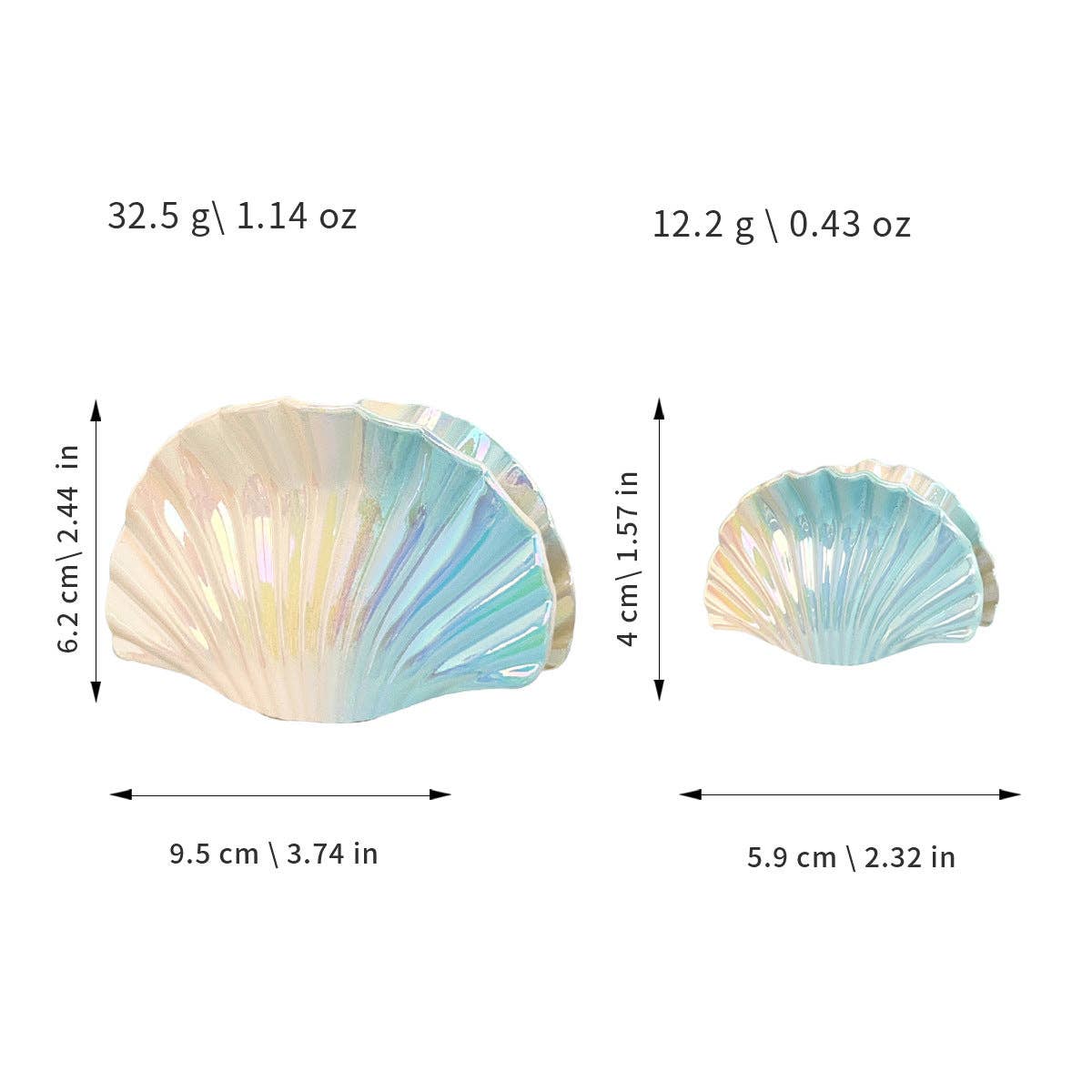 Gradient Shell Hair Claw