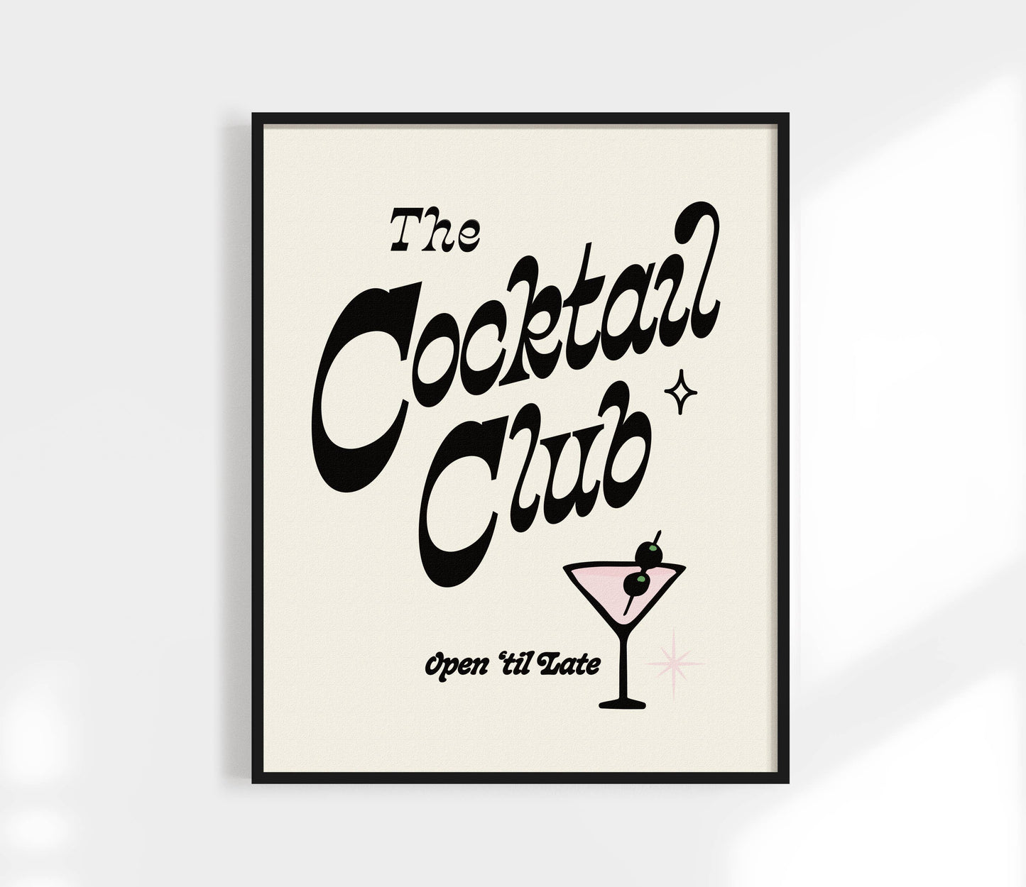Cocktail Club Print - Retro Art Print