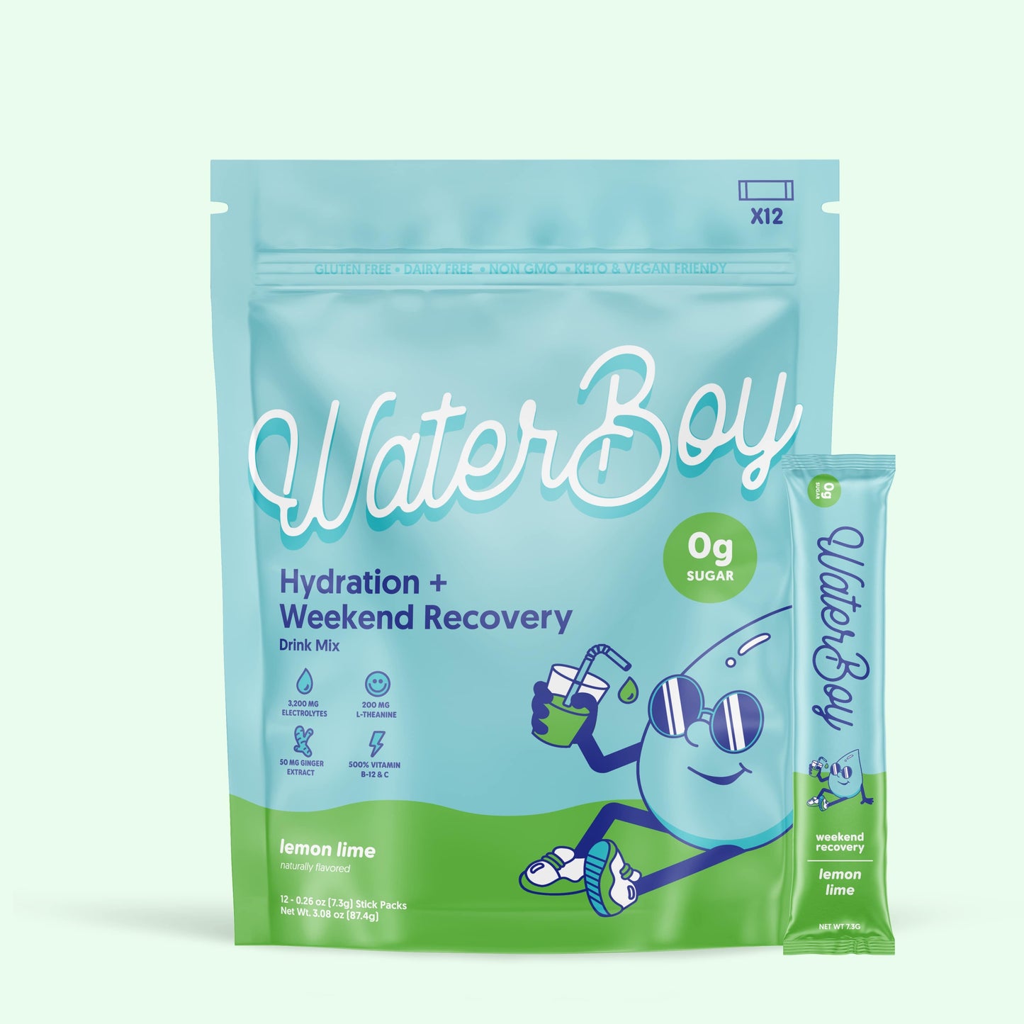 WaterBoy Hydration + Weekend Recovery Drink Mix