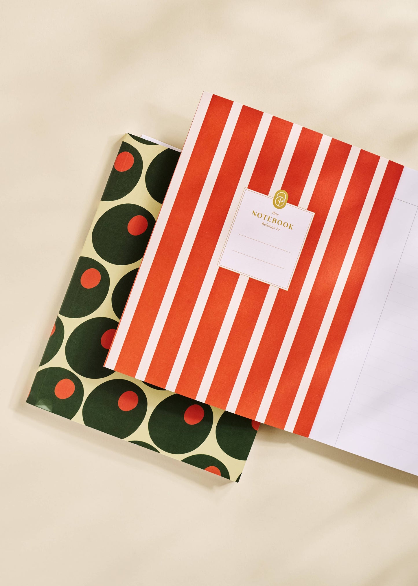 Retro Olive Lined Journal