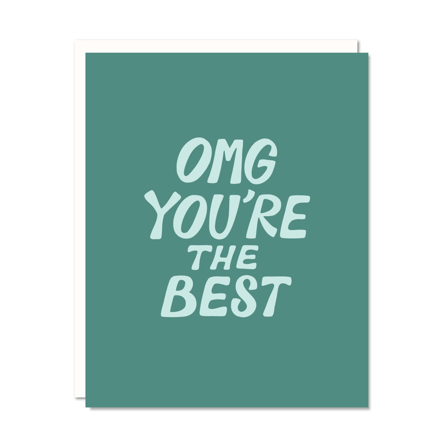 OMG Best Thank You  Card