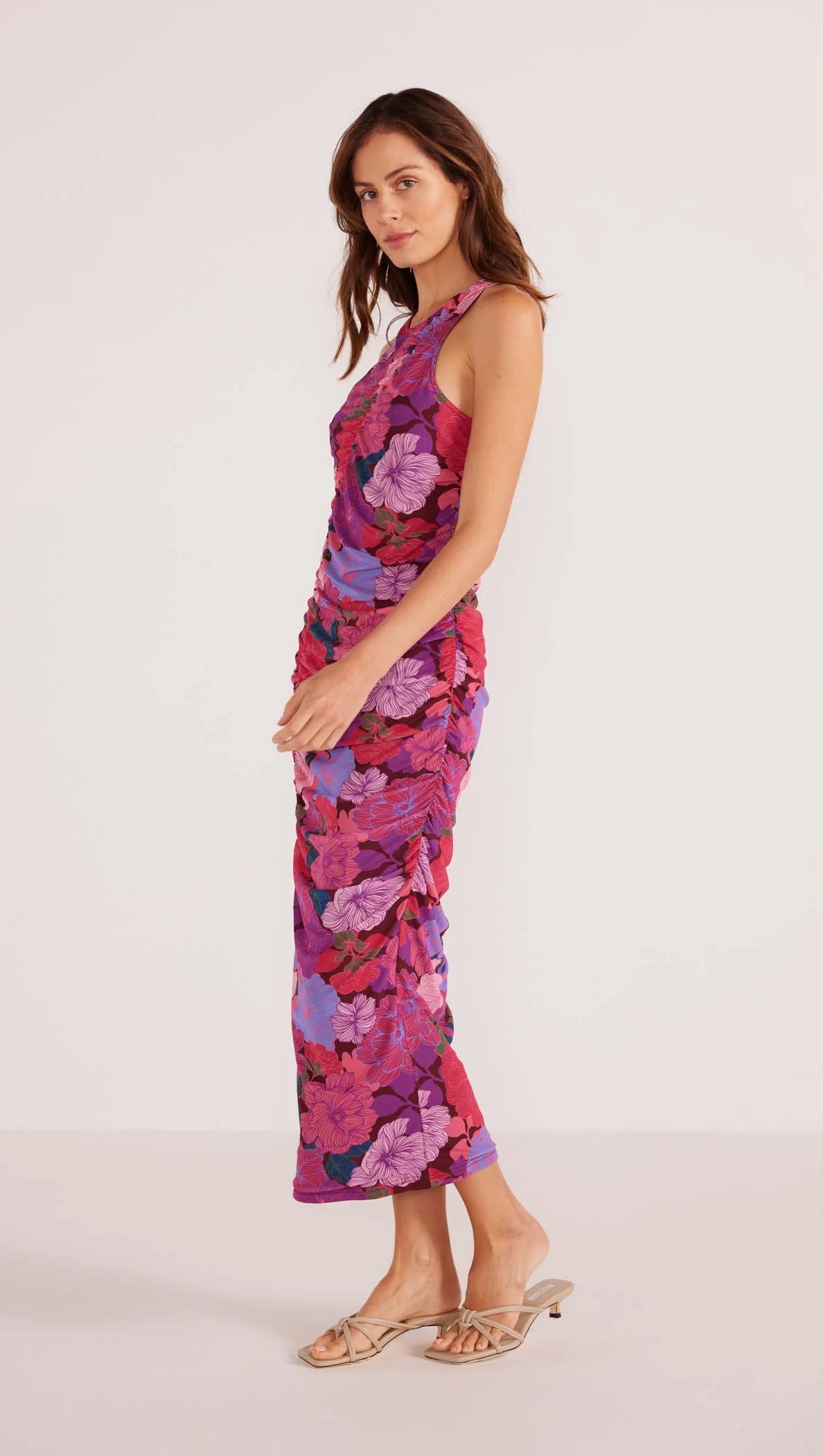 Mink Pink Lexie Midi Dress Floral Blooms