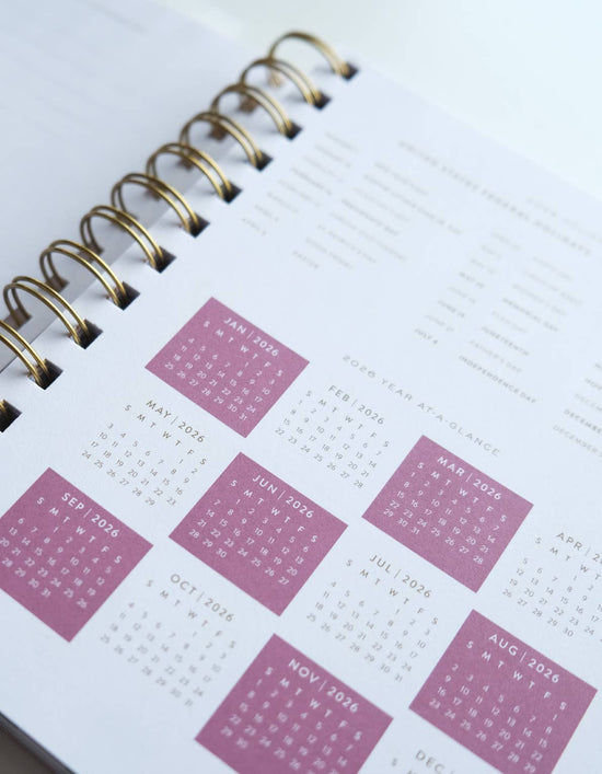 2026 Pocket Size Planner- Painted Stripes