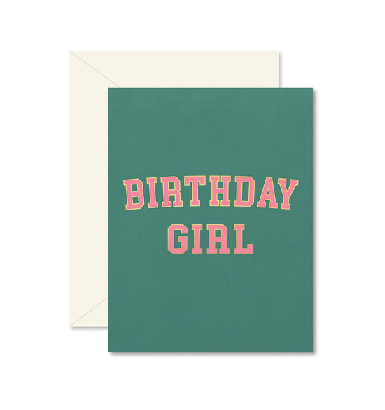 Birthday Girl University Card