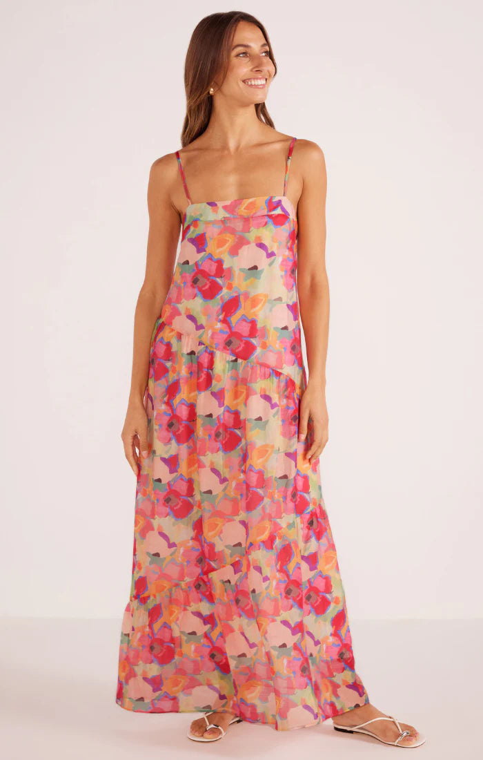 Mink Pink Freyano Maxi Dress Bright Floral Medium Mink Pink Freyano Maxi Dress Bright Floral Medium