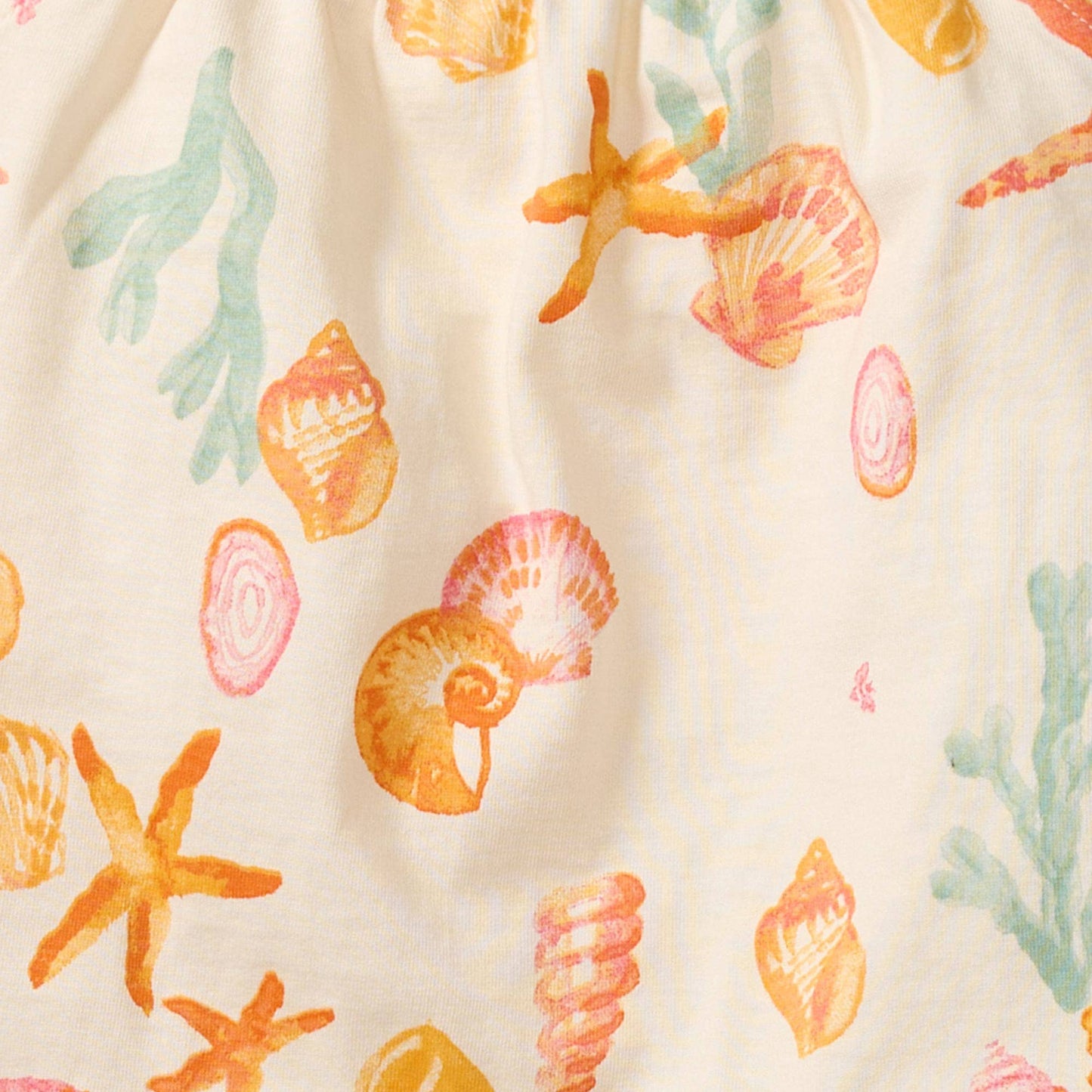 Burt's Bees Baby Starfish & Shells Organic Girl Romper