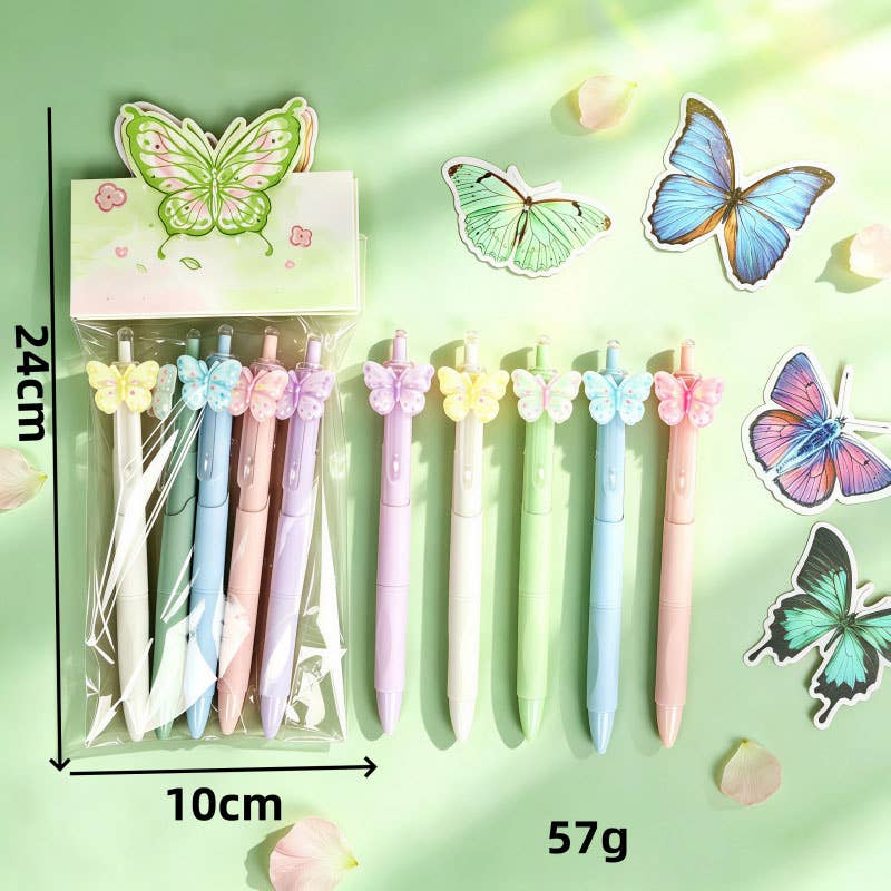 Fairytale Butterfly Black Gel Pen