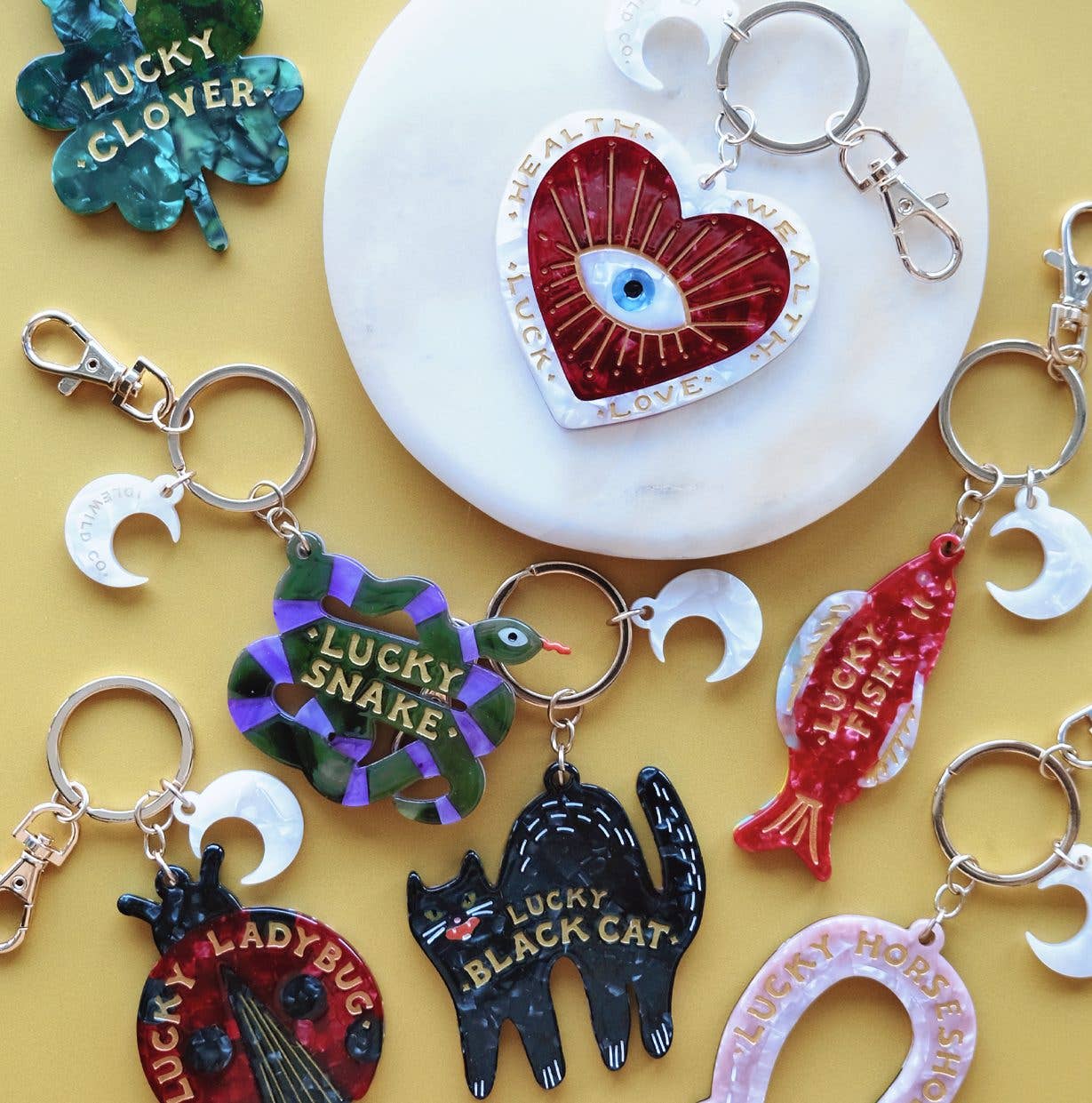 Lucky Bag Charm/Keychain Horseshoe