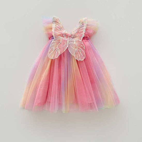 Rainbow Butterfly Wings  Dress