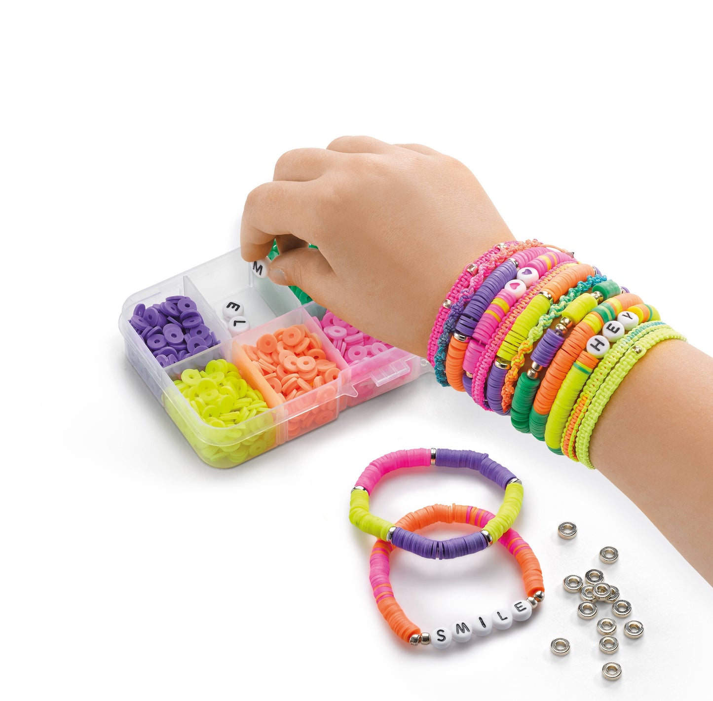 Heishi Neon Bracelet Kit 25 Piece