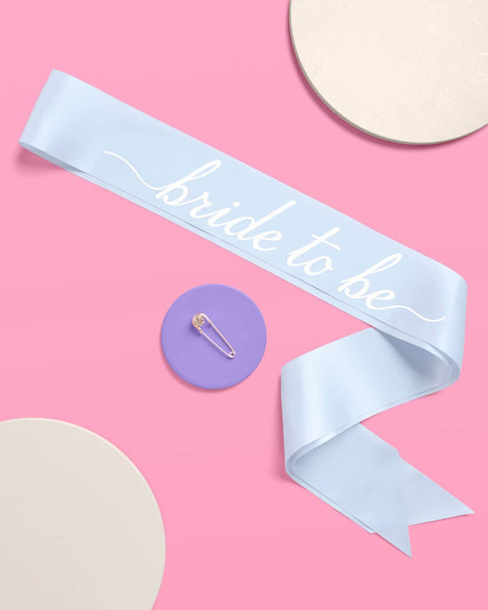 Bride To Be Something Blue Sash