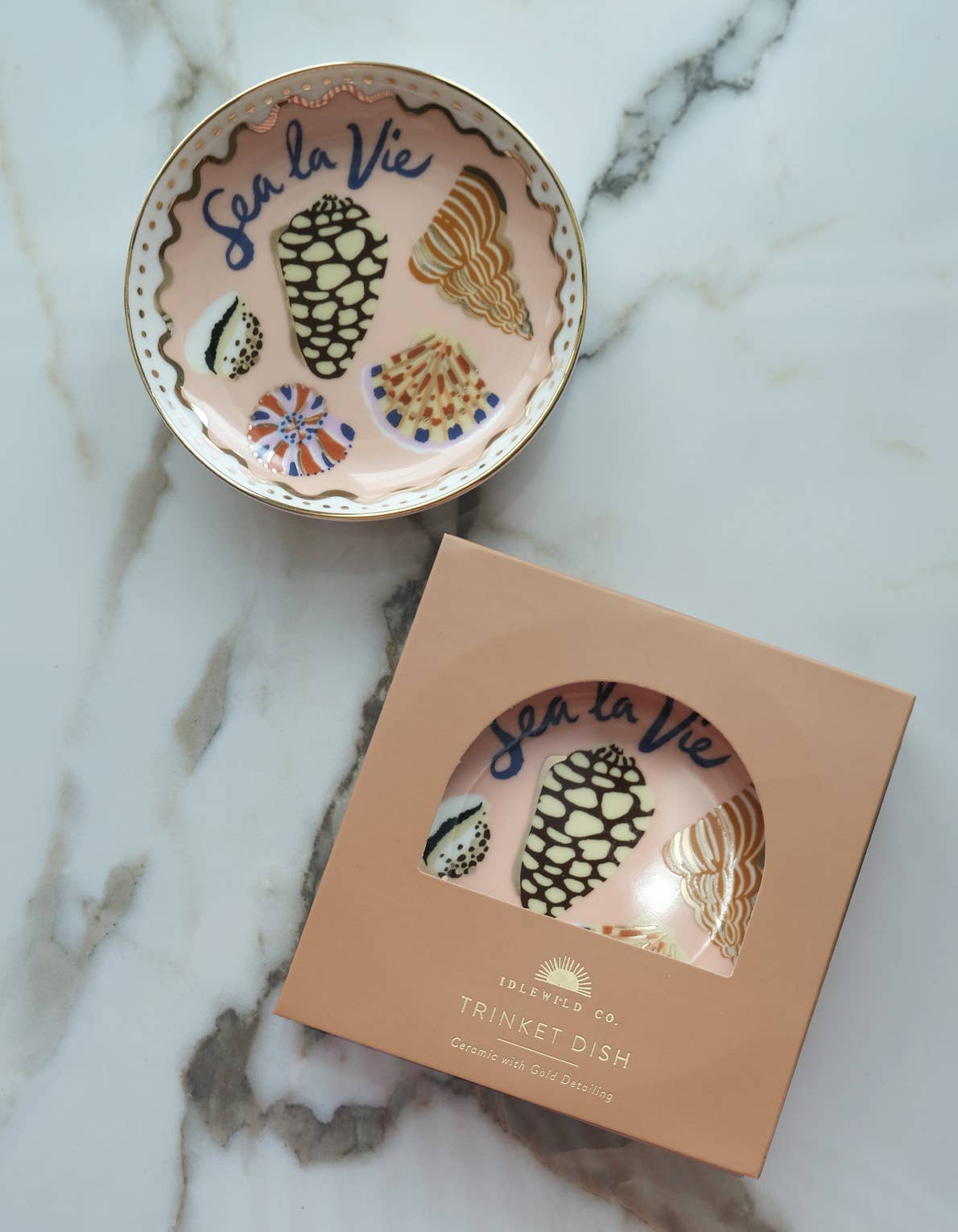 Porcelain Trinket Dish Sea La Vie