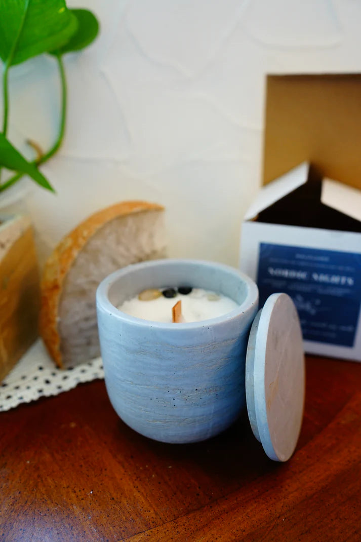 Wallflower Shoppe Concrete Candle Nordic Nights