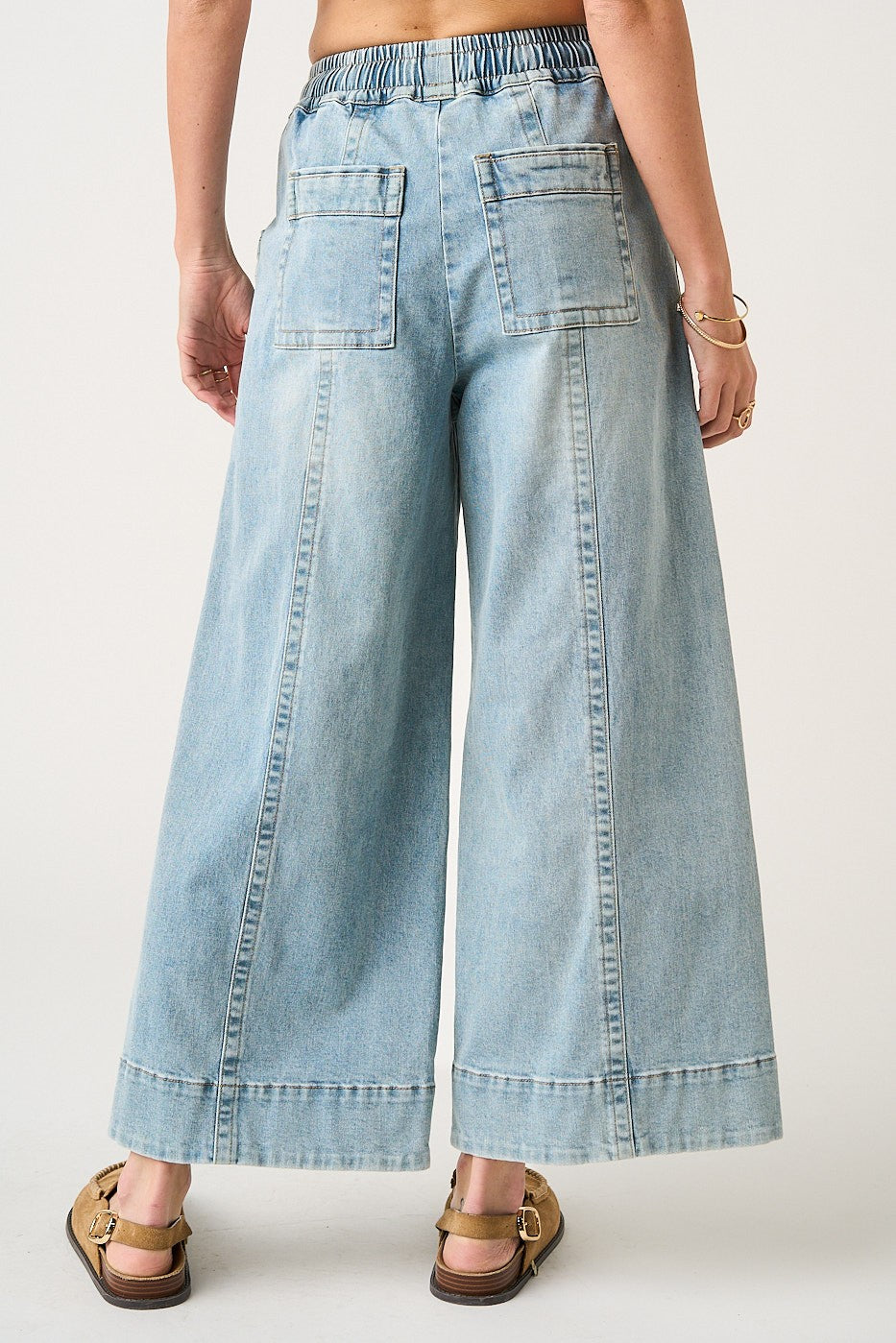Amanda Denim Wide Leg Pant
