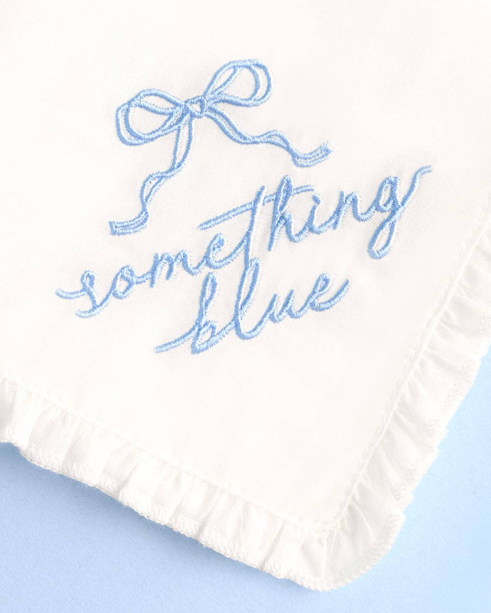 Bride Something Blue Hanky