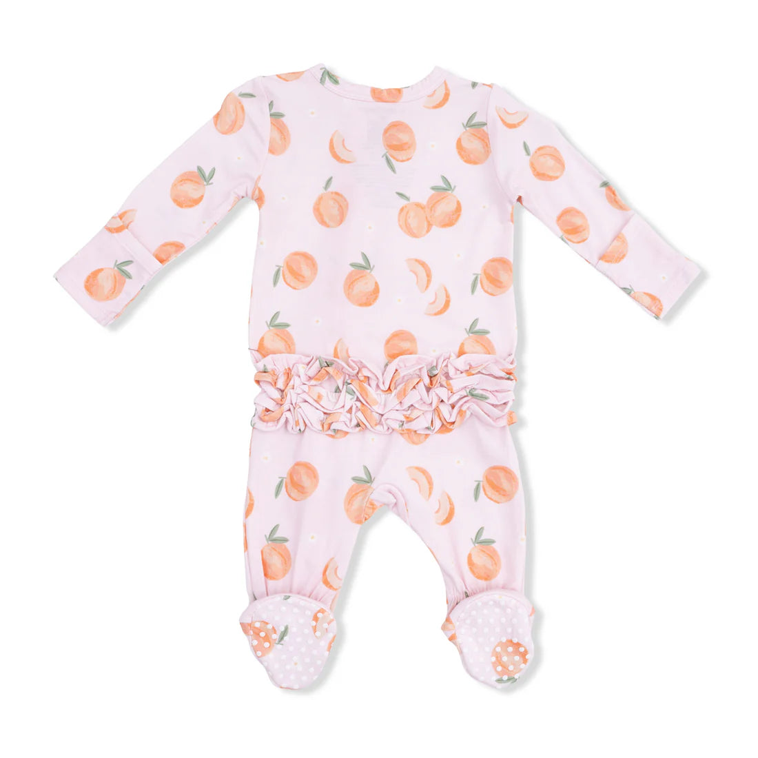 Angel Dear 2 Way Ruffle Footie PJ's Sweet Peach